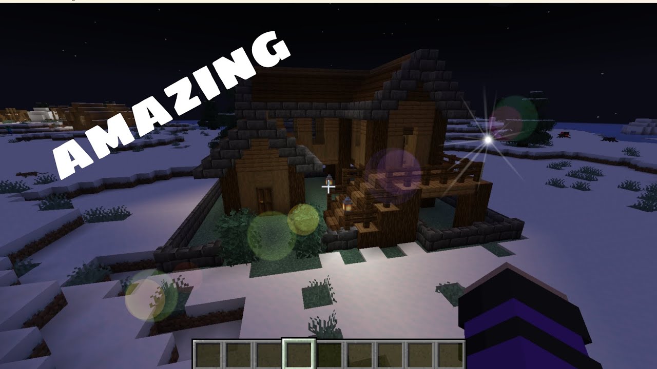 MINECRAFT easy STARTER HOUSE tutorial - YouTube