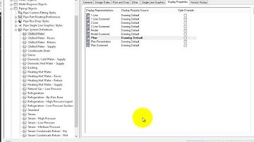 Setting Piping System Definitions and Options