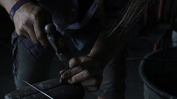 From ore to Kaiken knife - Part 7: making the handle tsuka and finishing the blade - Knifemaking