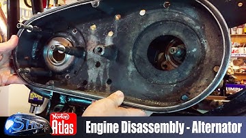 Norton Atlas Project - Shep - Part 27 - Engine Disassembly - Part 8 - Belt drive & Alternator setup