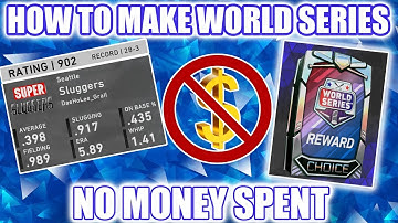 A Complete Guide To Make World Series with No Money Spent - MLB The Show 20 Diamond Dynasty