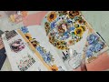 1 min Floral washi Journal spread : Part 2 : Get creative with Easy yet relaxing colors