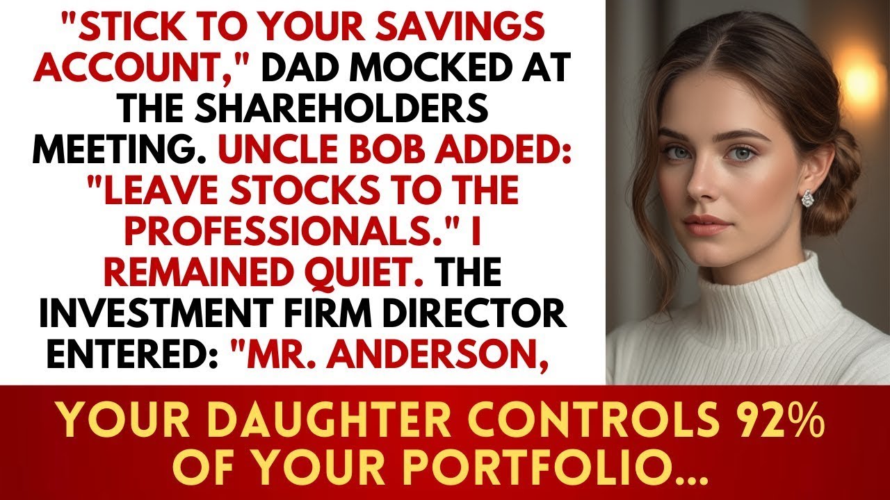 Family Said 'You'll Never Own Stocks' - I Control Their Company's Investment Fund