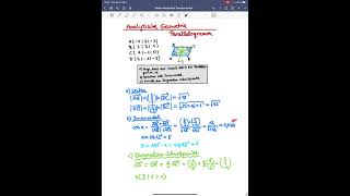 Analytische Geometrie, Parallelogramm, Nachweis #mathe #abi #Shorts #Viral #mathetrick #MatheArbeit