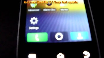 Motorola Backflip 2.1 soak test update: Final release is out, link in description