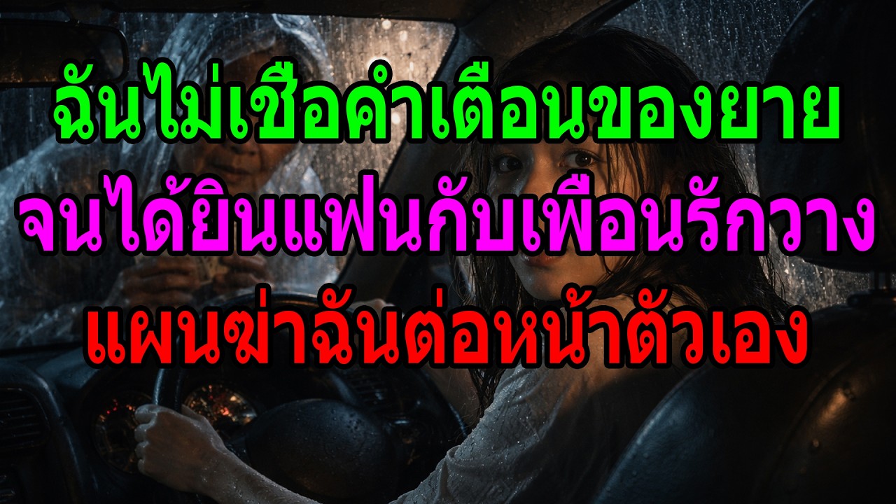 ฉันไม่เชื่อคำเตือนของยาย จนได้ยินแฟนกับเพื่อนรักวางแผนฆ่าฉันต่อหน้าตัวเอง