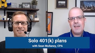 Solo 401k plans, with Sean Mullaney, CPA screenshot 2