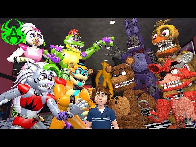 Gregory and Glamrocks meets the Old Animatronics (Part 9)