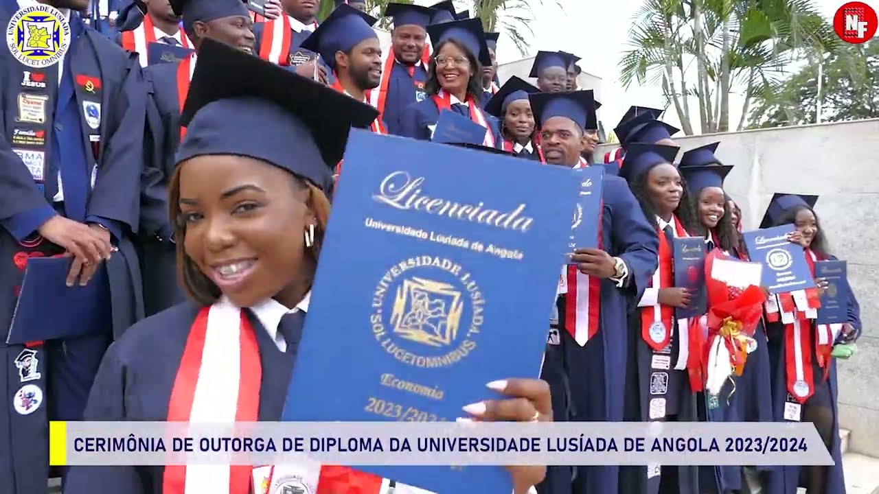 cerimónia de outorga para o grau de licenciatura da universidade Lusíada de Angola 2023/2024