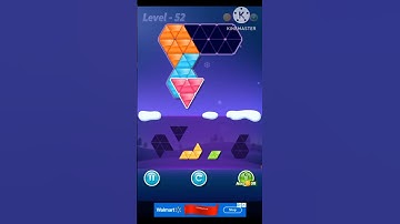 Block triangle puzzle Novice level 52