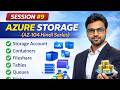 Session 10 | Azure Storage 100% Hands-On (Hindi) | Blob, Containers, Queue &amp; File Share | AZ-104