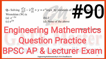 #90 Daily Question Practice of Engineering Mathematics for BPSC (Assistant Professor & Lecturer)