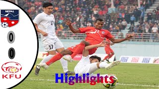 Nepal vs Kyrgyzstan 0-0 Draw Full Match Highlights Tri Nation Football Tournament 2021