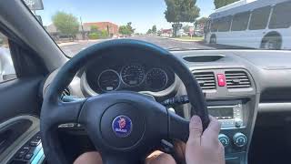 2005 Saab 9-2x aero 6 speed swap shifting through all gears