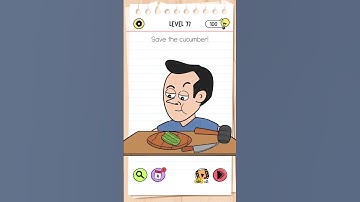 Brain Test All Star Level 77 Answer | Save the cucumber