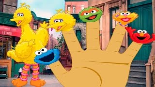 Sesame Street Cartoon Finger Family Songs- Nursery Rhymes