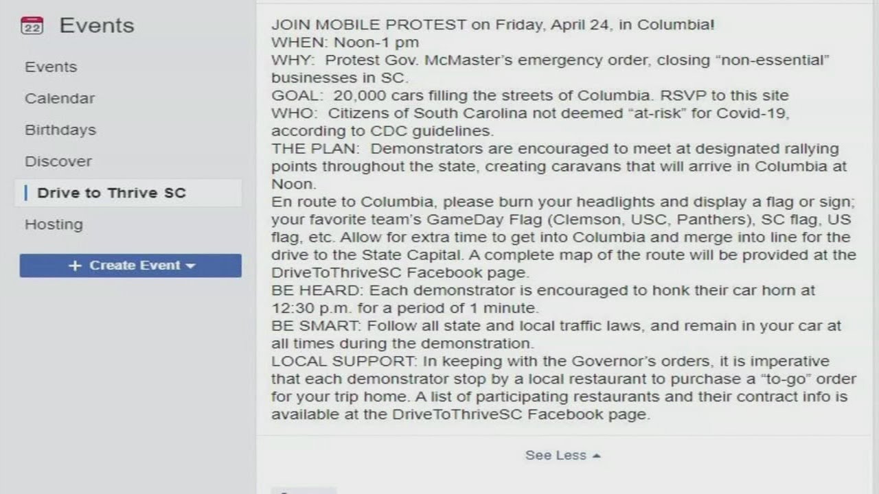 "Drive to Thrive SC" holding caravan protest in Columbia this weekend