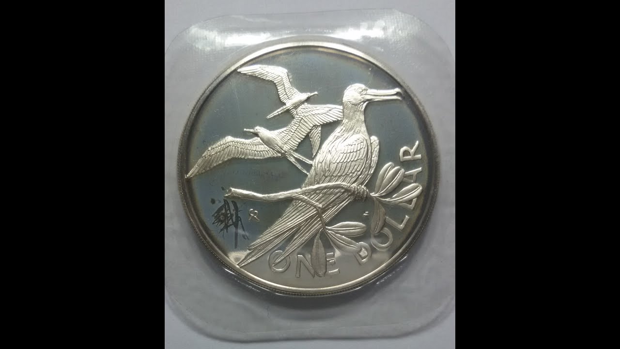 British Virgin Islands 1 dollar 1974 silver proof