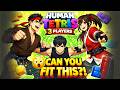 Human Tetris 3 Players 😳 Try Not To Fail! Immersive Warm-Up HQ 4K Full | CO-OP Games for party