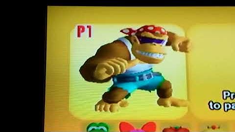 Mario Super Sluggers Funky Kong Selected Animation
