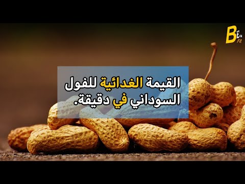 القيمة الغذائية للفول السوداني 100 غرام