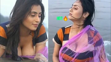 Saree big boobs bouncing hot explanation