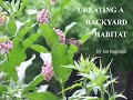 Creating a Backyard Habitat - April 22, 2021