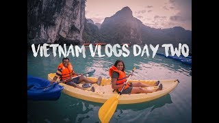 VIETNAM VLOGS -  DAY 2| EXPLORING HALONG BAY | NOOBS GO BACKPACKIN'