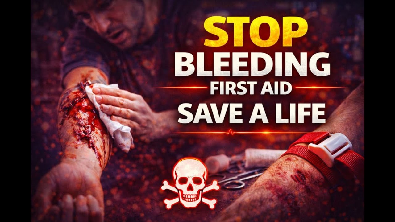 Bleeding First Aid: Stop Bleeding To Save A Life In 30 Seconds.Verified By Dr.Jones