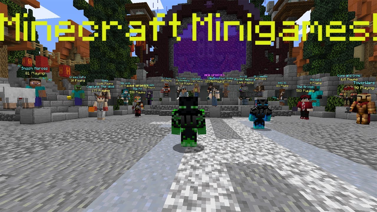 Playing Random Minigames on Minecraft Hypixel! - YouTube