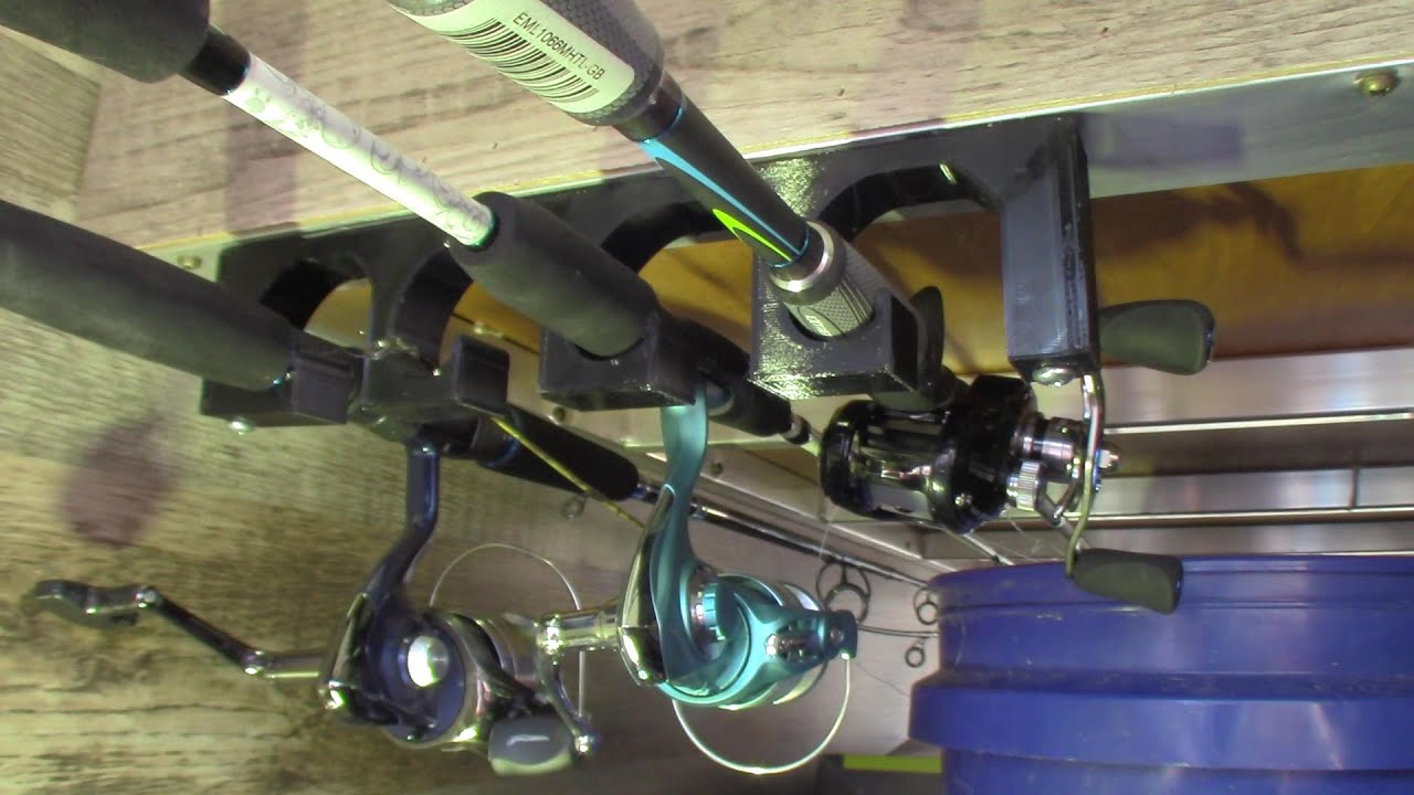 3D Printed RV Compartment Fishing Pole Holder - YouTube