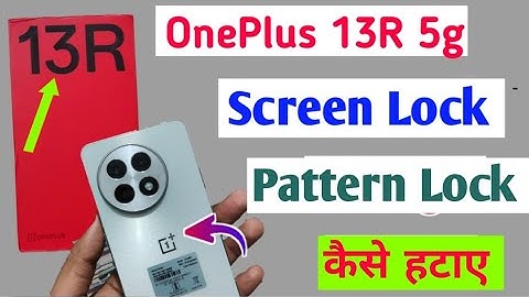 Oneplus 13R Me Screen Lock Kaise Hataye/How to remove all lock in oneplus 13r 5g