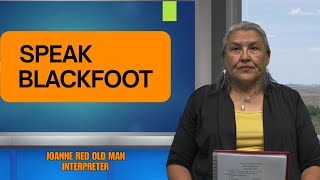 Blackfoot Language August 2021