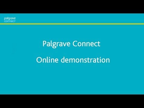 Palgrave Connect online demonstration