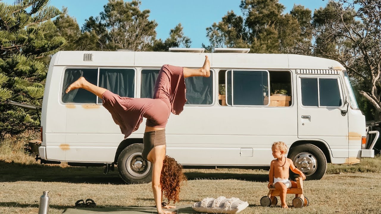 VANLIFE Self-Care Routine | Living in our Bus Home with a Toddler - YouTube