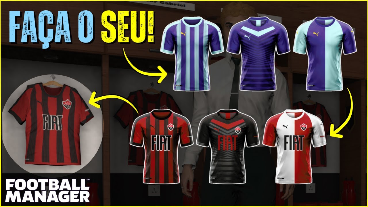 Kit Manager Crie seus PRÓPRIOS UNIFORMES no Football Manager | Kitbasher - YouTube