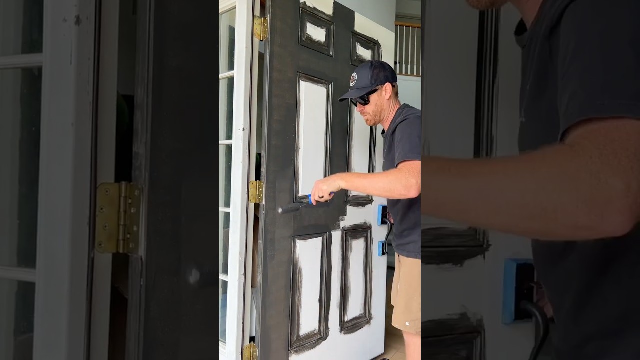 Front Door UPGRADE!  Before and after 