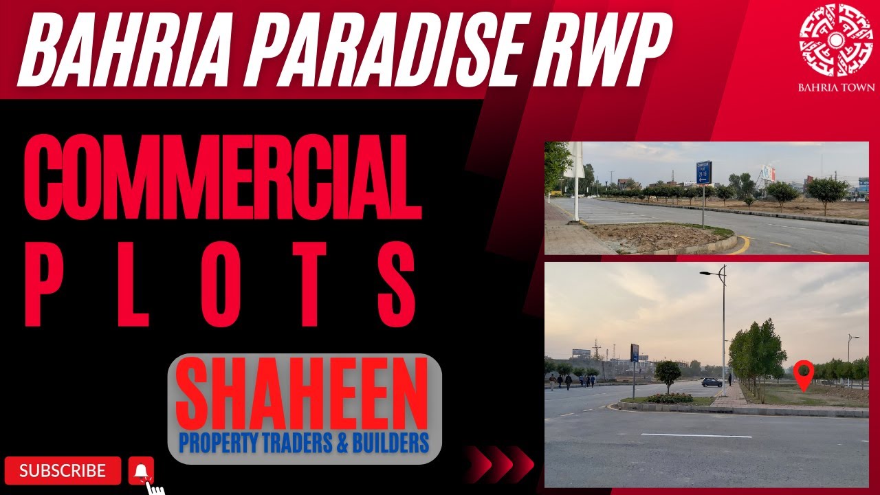 Bahria Town Rawalpindi Paradise Commercial Plots Near Main GT Road