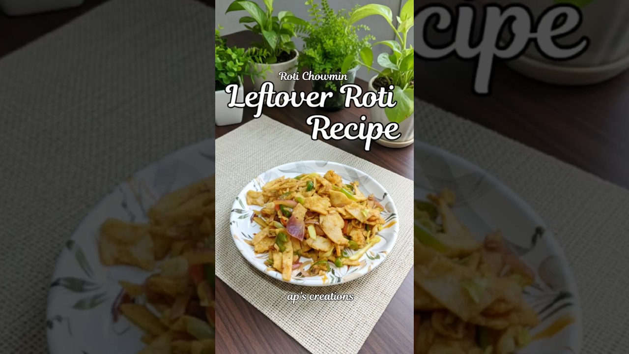 5 min leftover Roti Recipe👌 