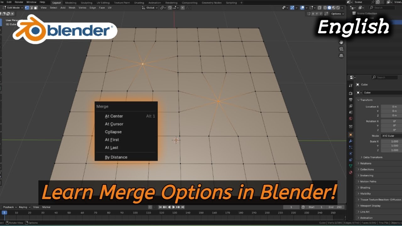 How to Merge Vertices in Blender | Complete Guide for Beginners - YouTube
