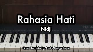 Rahasia Hati - Nidji | Piano Karaoke by Andre Panggabean