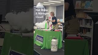 Liquid Nitrogen and Hot water together forms a huge vapour cloud! Big Science Big Fun Science Show