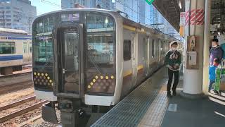 E131系600番台 TN2編成 宇都宮駅発車