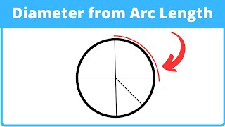 Calculate Diameter from Arc Length
