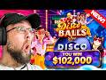 HUGE MAX BET WINS ON THE NEW DISCO BALLS GAME SHOW!