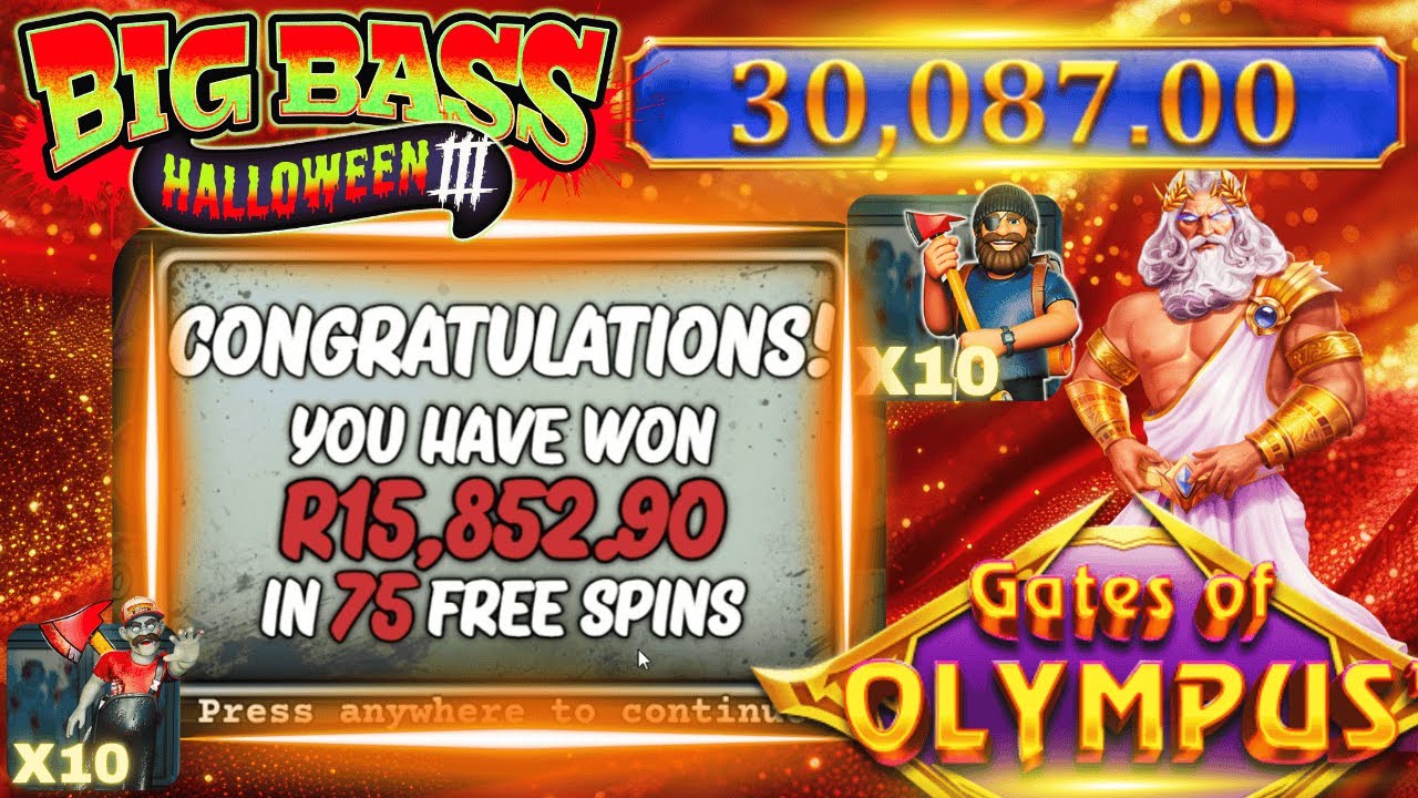 Level 10 on Big Bass Halloween 3! Awesome Session on Gates of Olympus