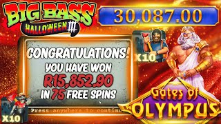 Level 10 on Big Bass Halloween 3! Awesome Session on Gates of Olympus