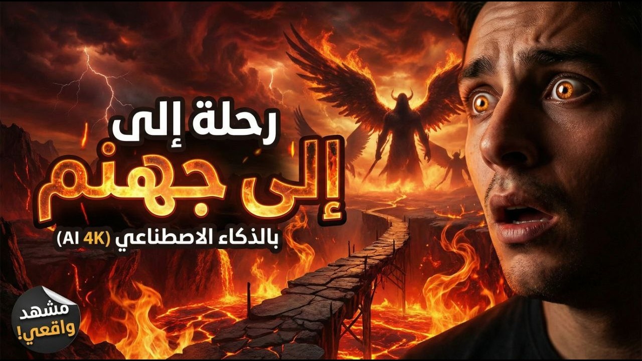 شاهد كيف تبدو جهنم؟ 🔥 وصف دقيق ومرعب بالذكاء الاصطناعي 😱 (4K ULTRA HD)