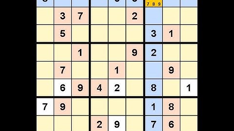 How to Solve Guardian Sudoku Expert 4810 June 3, 2020 (May 9) - XWing