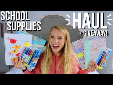 SCHOOL SUPPLIES HAUL + GIVEAWAY!!!